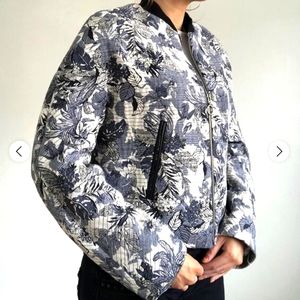 Zara Basic Floral Cropped Jacket